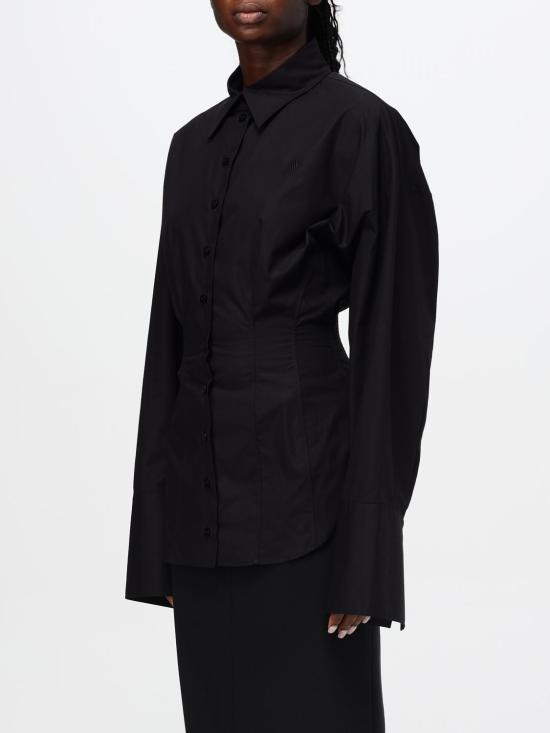 24FW 디 아티코 셔츠 247WCH28C052 100 Black - THE ATTICO