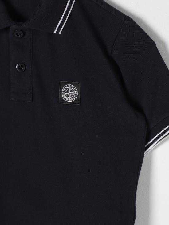 25FW [키즈] 스톤 아일랜드 폴로 셔츠 2200001S0018 V0020 Navy - STONE ISLAND