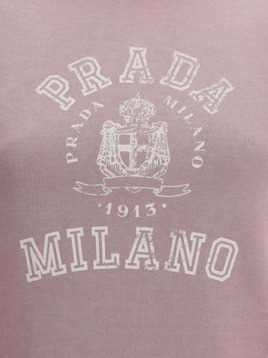  프라다 반팔 티셔츠 3557BSOOO16XS F0203 MALVA - PRADA