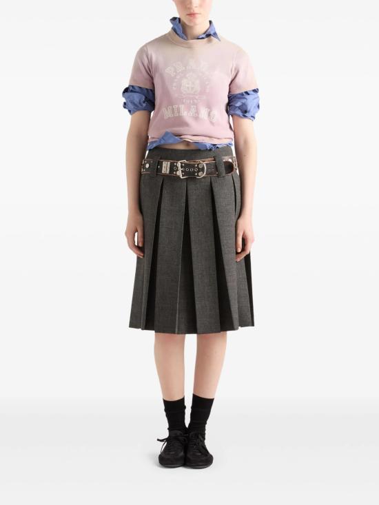 25SS 프라다 반팔 티셔츠 3557BSOOO16XS F0203 MALVA - PRADA