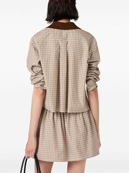  미우미우 셔츠 MK1924SOOO16T5 beige - MIU MIU