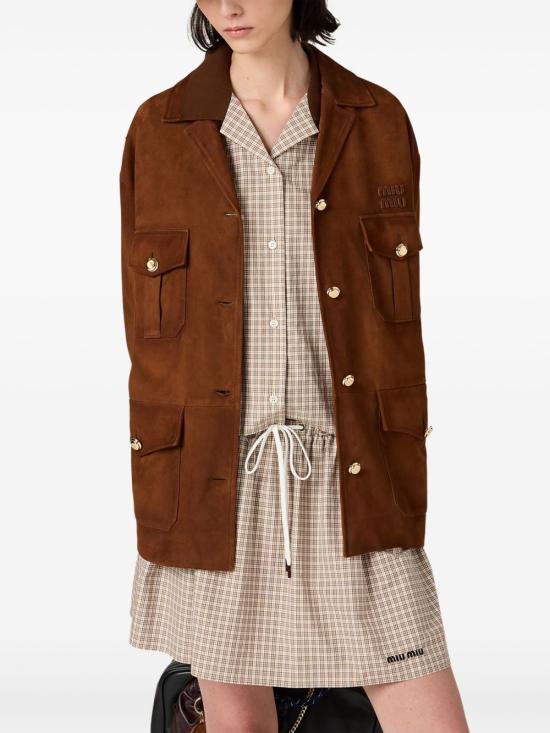  미우미우 셔츠 MK1924SOOO16T5 beige - MIU MIU