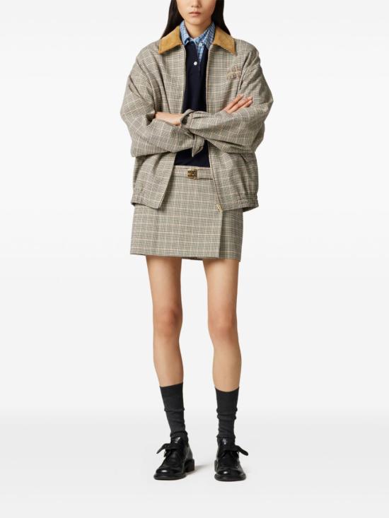  미우미우 숏 스커트 MG2064SLMO16Q8 - MIU MIU