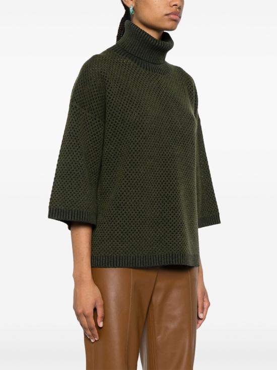  파비아나 필리피 터틀넥 MAD214F385I0320000 olive green - FABIANA FILIPPI