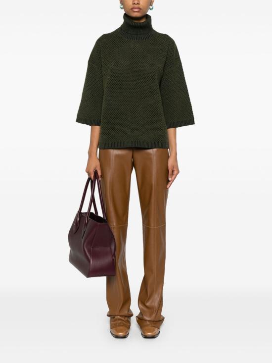  파비아나 필리피 터틀넥 MAD214F385I0320000 olive green - FABIANA FILIPPI