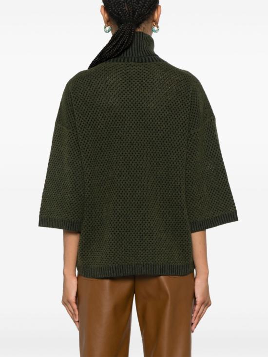  파비아나 필리피 터틀넥 MAD214F385I0320000 olive green - FABIANA FILIPPI