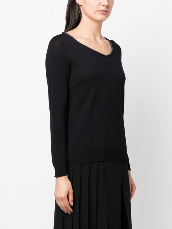  파비아나 필리피 스웨터 MAD273W0210000H304 midnight blue - FABIANA FILIPPI