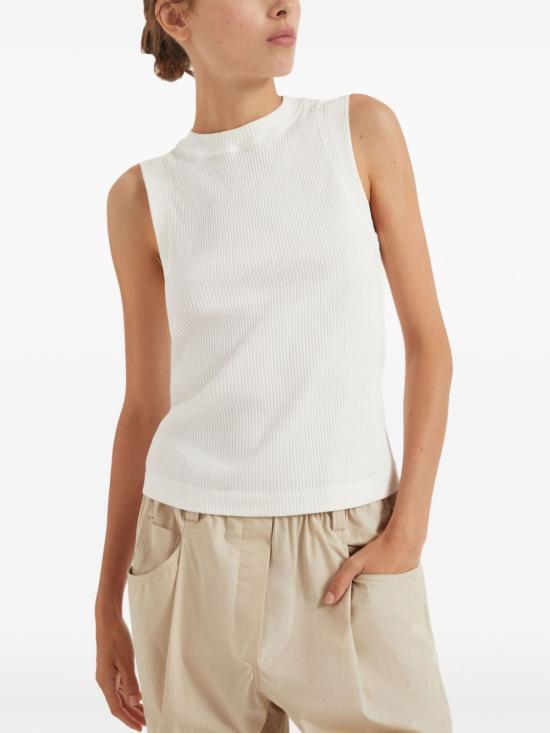  브루넬로 쿠치넬리 민소매 티셔츠 MH990BM100C600 - BRUNELLO CUCINELLI