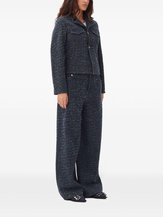  가니 수트 자켓 J1545 blue - GANNI