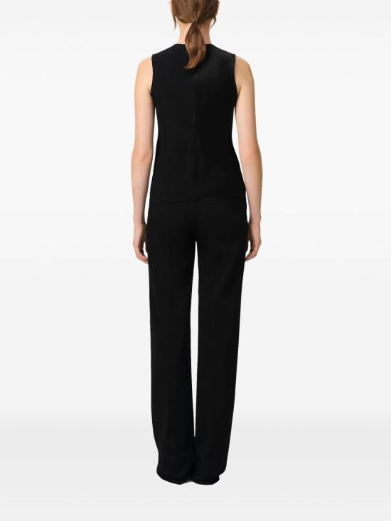  아미 민소매 티셔츠 E25FTP066AC0014 black - AMI