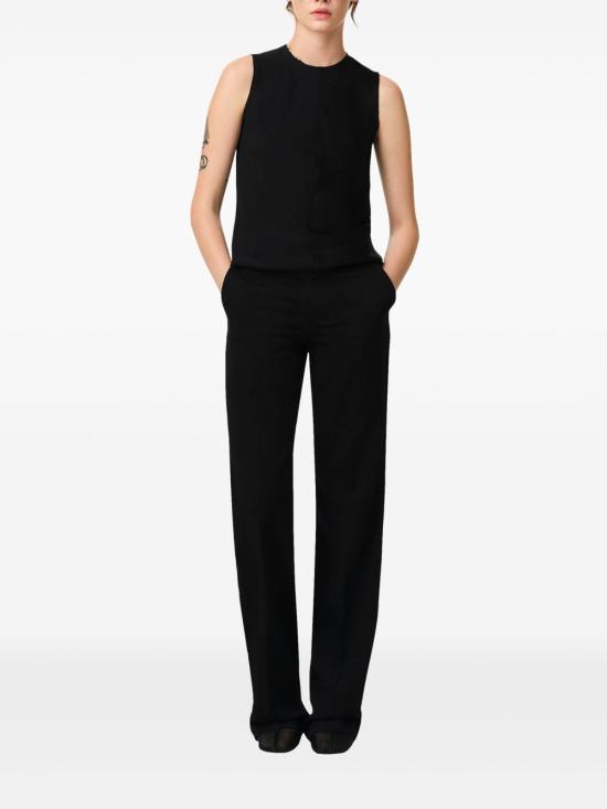  아미 민소매 티셔츠 E25FTP066AC0014 black - AMI