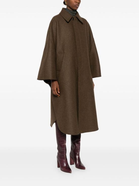  생로랑 코트 803352Y9I93 brown - SAINT LAURENT