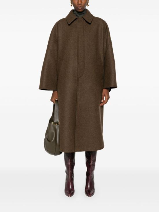  생로랑 코트 803352Y9I93 brown - SAINT LAURENT