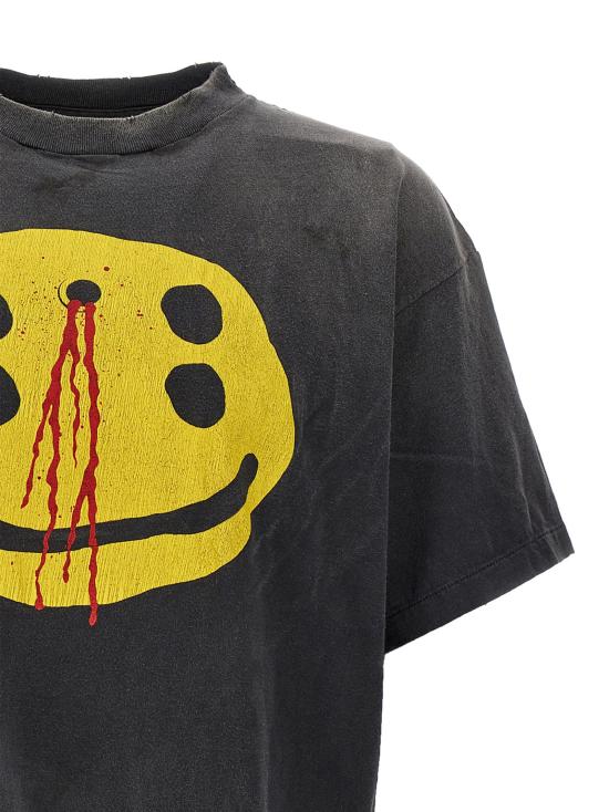  세인트 미카엘 반팔 티셔츠 SMYS10000C01BLACK DOM - SAINT MXXXXXX