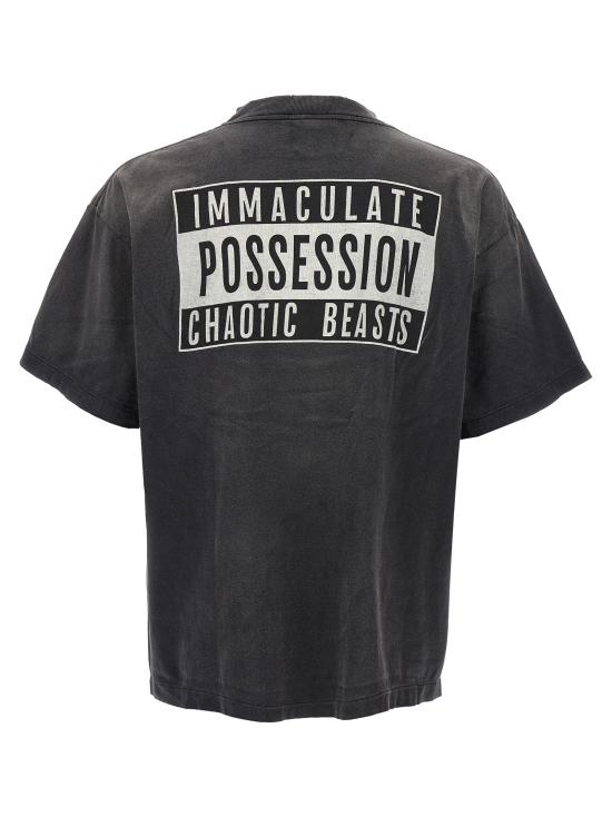  세인트 미카엘 반팔 티셔츠 SMYS10000C01BLACK DOM - SAINT MXXXXXX