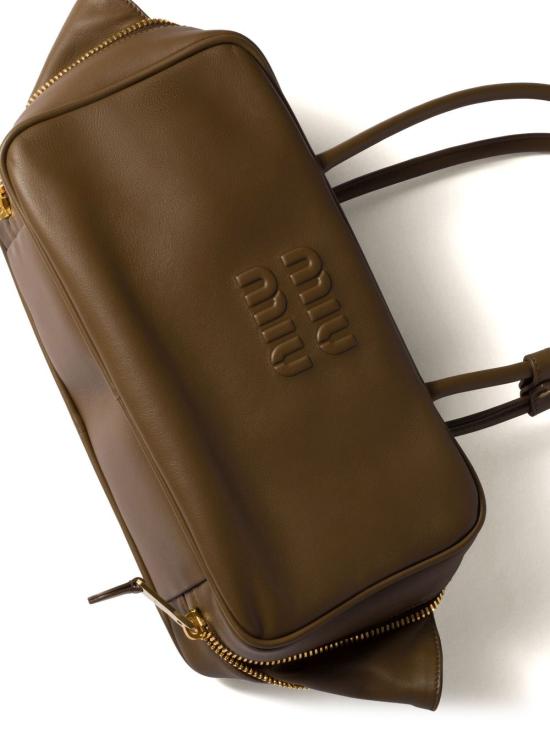  미우미우 토트백 5BB172VOOO2CRW brown - MIU MIU