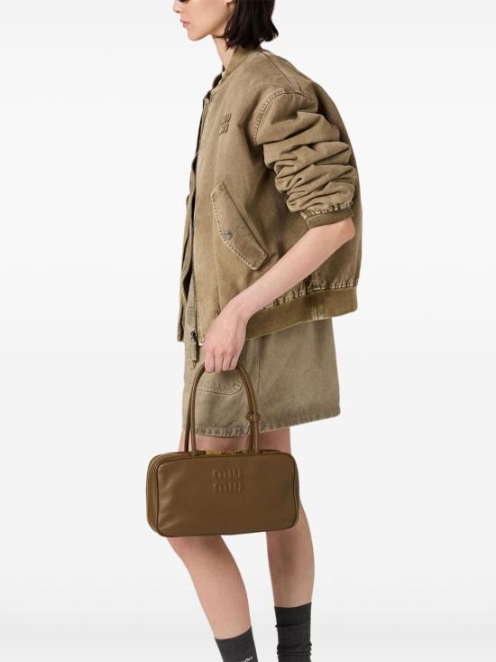  미우미우 토트백 5BB172VOOO2CRW brown - MIU MIU