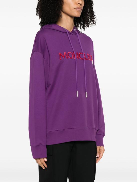 몽클레어 후드 티셔츠 J10938G0001689A1K dark purple - MONCLER