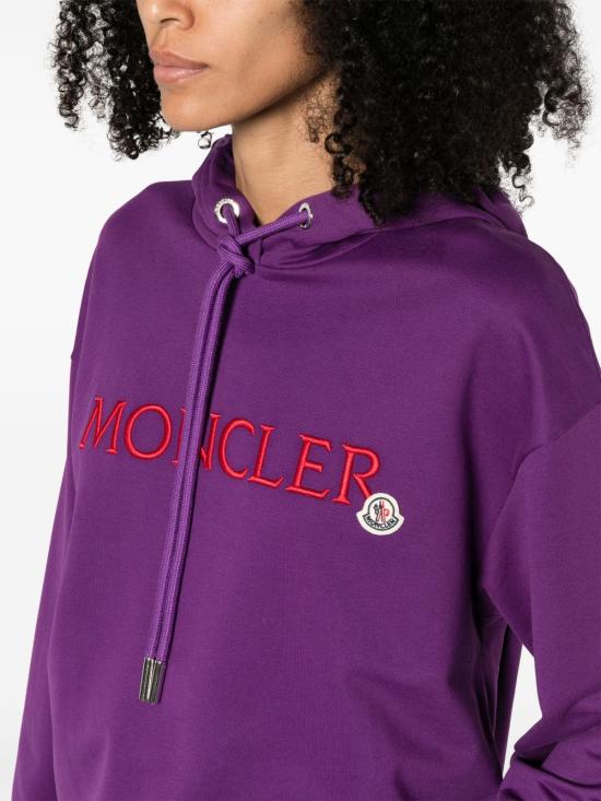  몽클레어 후드 티셔츠 J10938G0001689A1K dark purple - MONCLER