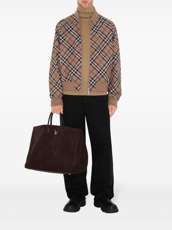  버버리 토트백 8094509 dark brown - BURBERRY