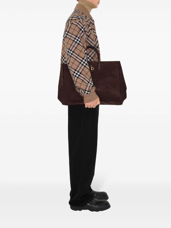  버버리 토트백 8094509 dark brown - BURBERRY