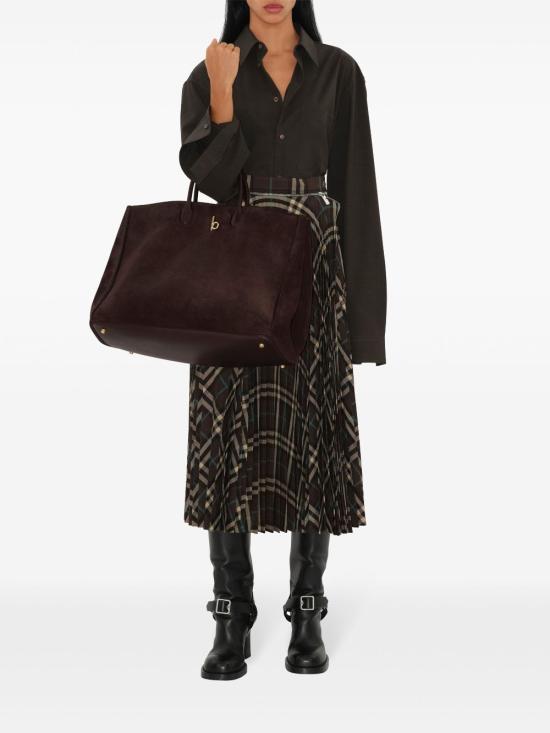  버버리 토트백 8094509 dark brown - BURBERRY