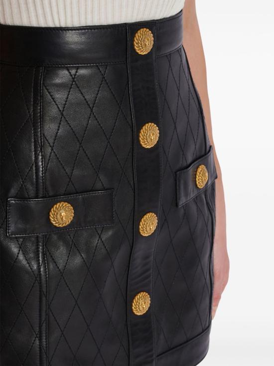  발망 미디 스커트 DF1LBA28LD01 - BALMAIN