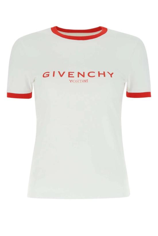  지방시 반팔 티셔츠 BW70BF3Y99 WH DOM