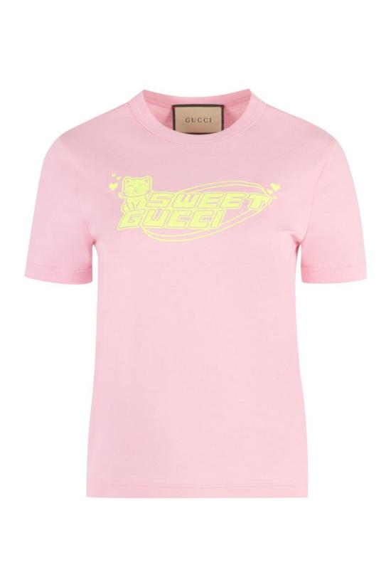  구찌 반팔 티셔츠 723566XJGDD 5904 PINK