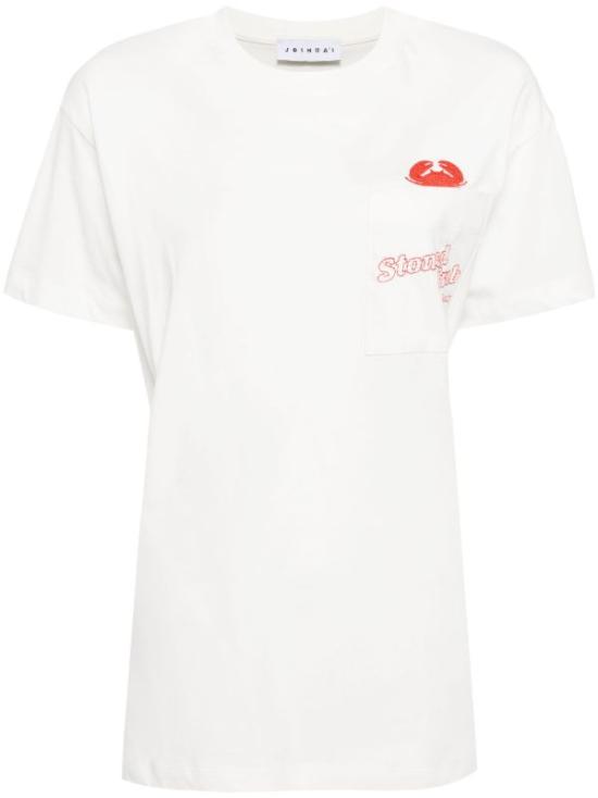  조슈아 샌더스 반팔 티셔츠 JOSW241PRTS004CR CREAM DOM