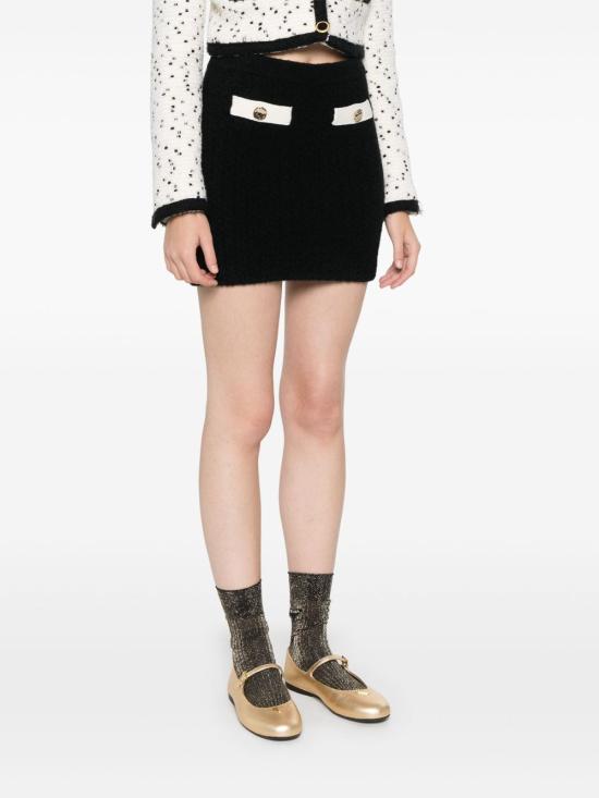  셀프 포트레이트 미디 스커트 AW2407SKB - SELF PORTRAIT