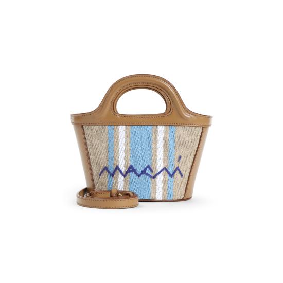 25SS 마르니 토트백 BMMP0067Q7 P8181 ZO857 CIGAR OPAL LILY WHITE - MARNI