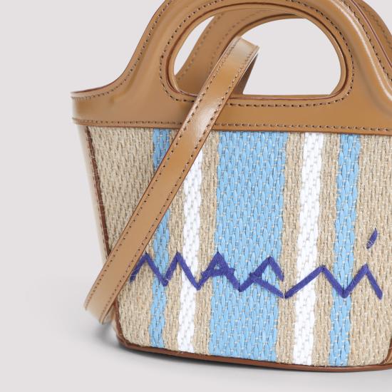 25SS 마르니 토트백 BMMP0067Q7 P8181 ZO857 CIGAR OPAL LILY WHITE - MARNI