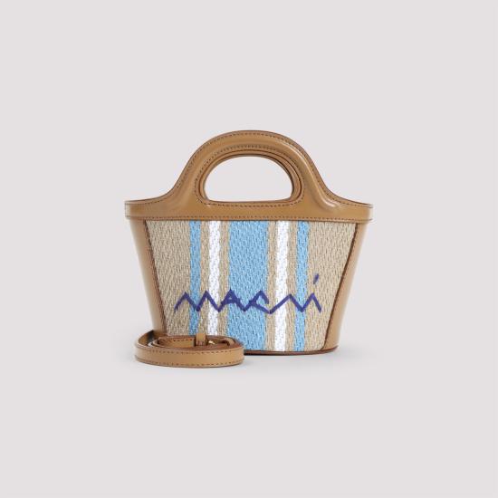 25SS 마르니 토트백 BMMP0067Q7 P8181 ZO857 CIGAR OPAL LILY WHITE - MARNI