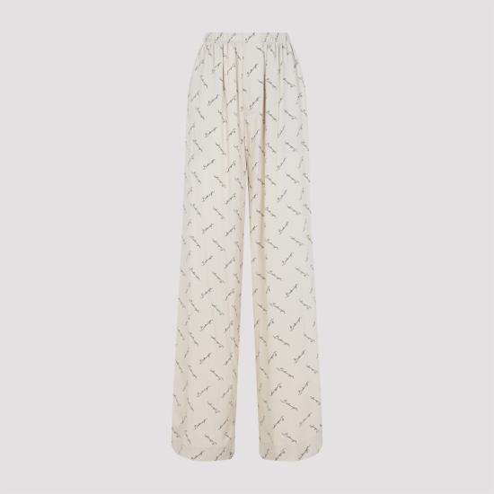 25SS 발렌시아가 스트레이트 팬츠 814016 TRLB1 9711 LIGHT BEIGE BLACK - BALENCIAGA