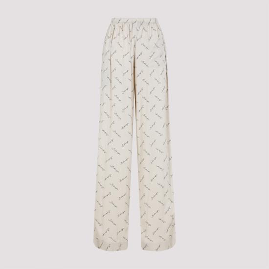 25SS 발렌시아가 스트레이트 팬츠 814016 TRLB1 9711 LIGHT BEIGE BLACK - BALENCIAGA