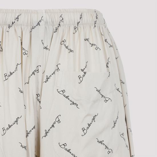 25SS 발렌시아가 스트레이트 팬츠 814016 TRLB1 9711 LIGHT BEIGE BLACK - BALENCIAGA