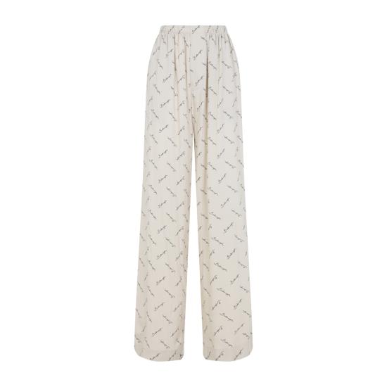 25SS 발렌시아가 스트레이트 팬츠 814016 TRLB1 9711 LIGHT BEIGE BLACK - BALENCIAGA