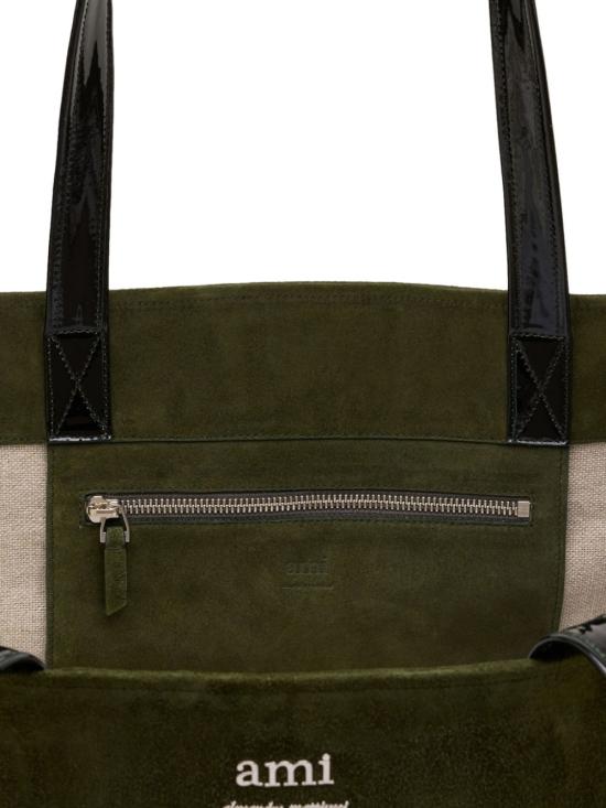  아미 토트백 E24ULL505AL0060 olive green - AMI