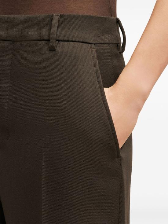  아미 플레어 팬츠 FTR435WV0053 dark coffee - AMI