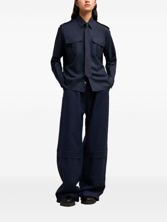  아미 스트레이트 팬츠 H24FTR305WV0018 navy - AMI