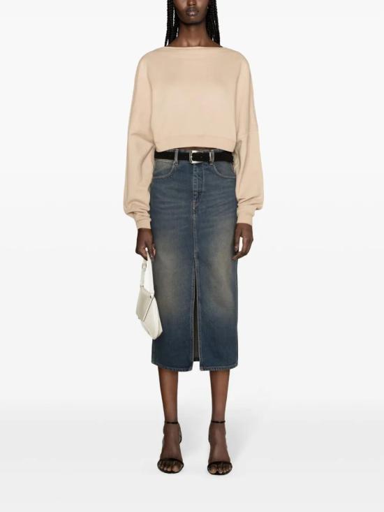  생로랑 긴팔 티셔츠 770879Y36SW beige - SAINT LAURENT