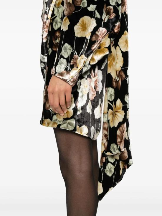  생로랑 숏 원피스 758059Y6H49 black - SAINT LAURENT