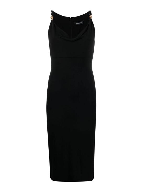  베르사체 미디 스커트 10087451A012531B000 Black