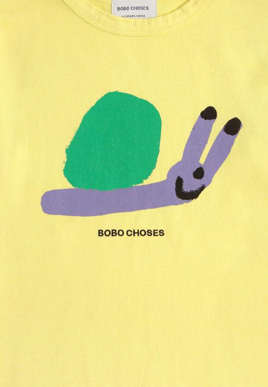 25SS [키즈] 보보쇼즈 티셔츠 B125AC004 YELLOW - BOBO CHOSES
