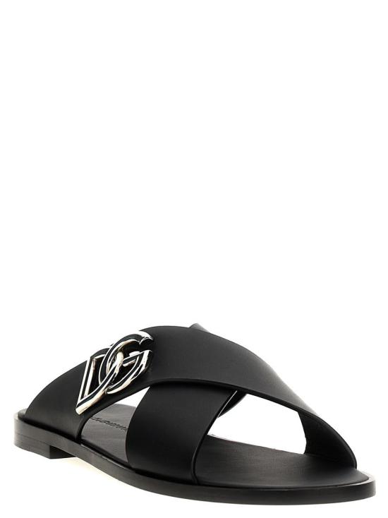 25SS 돌체앤가바나 뮬/슬리퍼 A80440AO60280999 Black - DOLCE & GABBANA