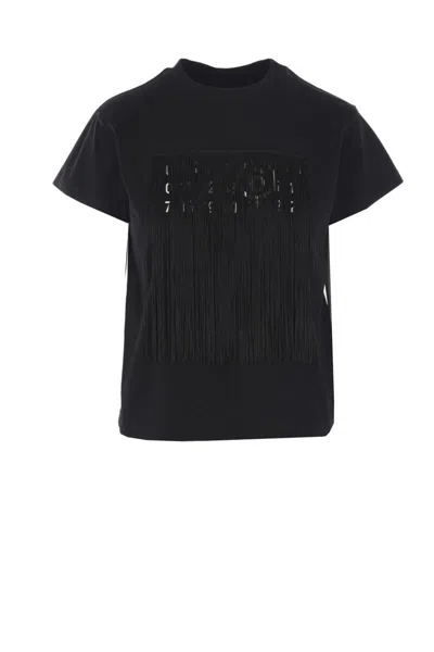 25SS MM6 메종마르지엘라 반팔 티셔츠 S52GC0332 M20048 900 Black