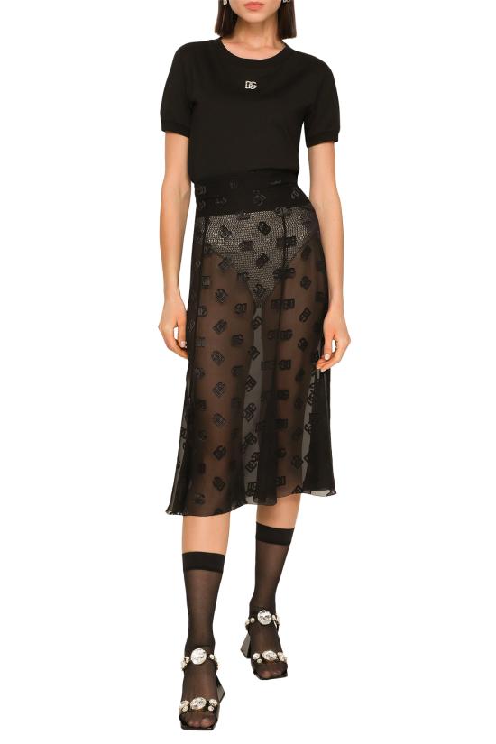 25SS 돌체앤가바나 반팔 티셔츠 F8N08ZG7B3U N0000 Black - DOLCE & GABBANA