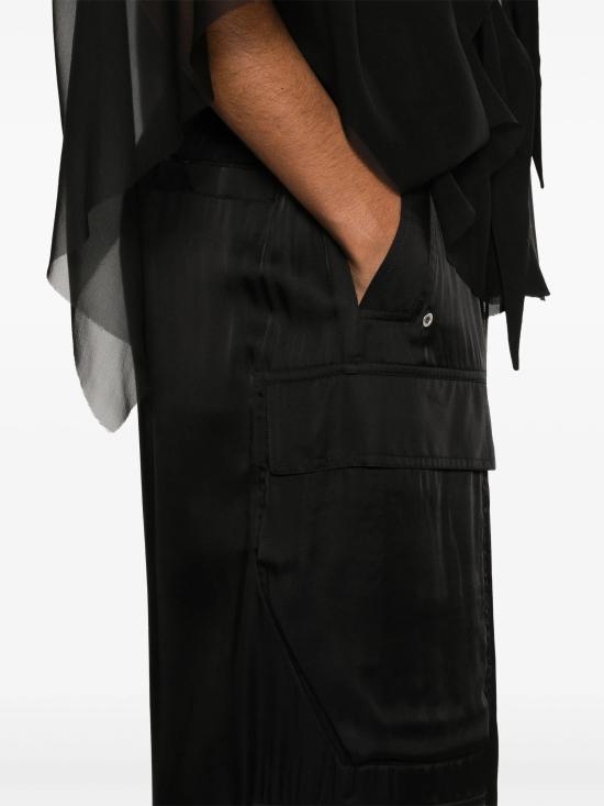 25SS 릭 오웬스 스트레이트 팬츠 RP01E7327 SCH09 Black - RICK OWENS