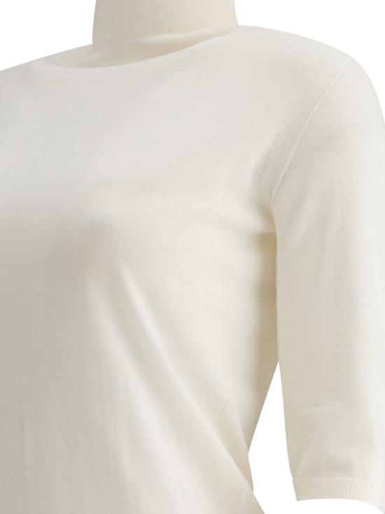 25SS 막스마라 세시나 반소매 터틀넥 티셔츠 2511361081600CECINA001 White - MAX MARA